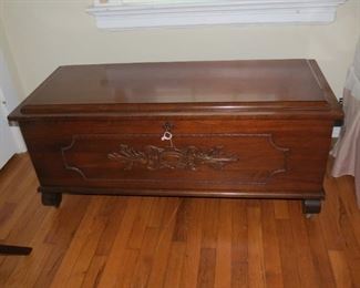 VINTAGE CEDAR CHEST.
