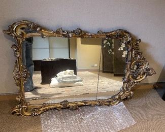 Large Rococo Mirror belonging to Irene Dunne $2250