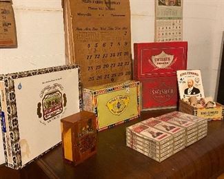 Cigar boxes & cigars