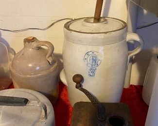 Moonshine jug& churn