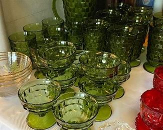American Green Cube glassware