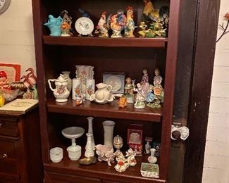 Decorative items & shelving unit