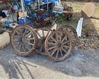Wooden spoke wheels