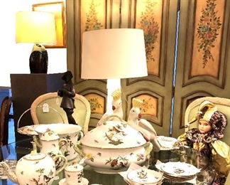 3k1 Herend Rothschild Bird bone china