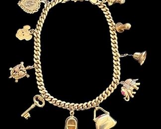 Gold Mother's Charm Bracelet