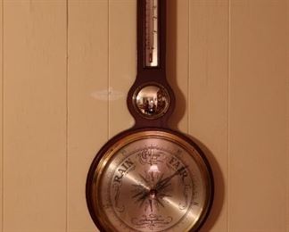 Large Vintage Mahogany Barometer