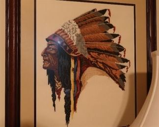 Embroidery  Indian Chief Picture