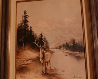 "The Outcast" Deer Painting 
