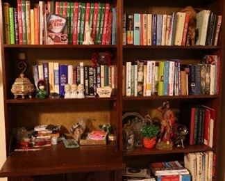 Bookcase has drop front desk!