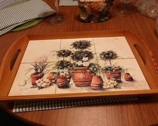 Vintage Wooden Serving Tray