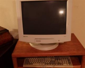 Vintage Computer - Rolling TV Stand