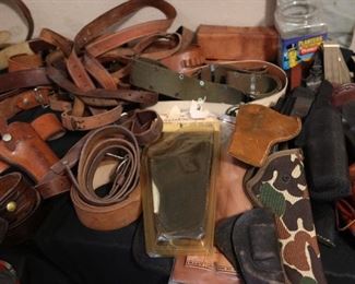 More Gun Holsters - Leather and Canvas Belts