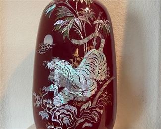 Oriental Vase with Inlay