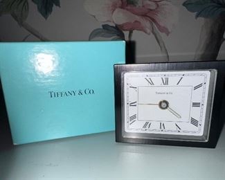 Vintage Tiffany & Co. bedside clock 