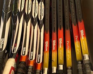 Strung Wilson Tennis Rackets
