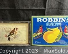 wbird themed wall art5501 t