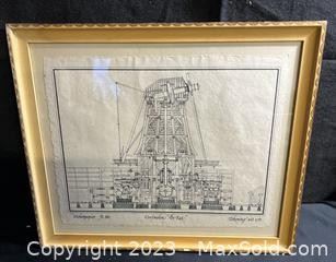 wverfmolen de kat framed print5551 t