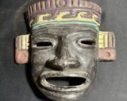 wvintage aztec oaxaca black clay mask5141 t