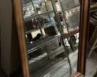 wvintage mirror with wood frame5621 t