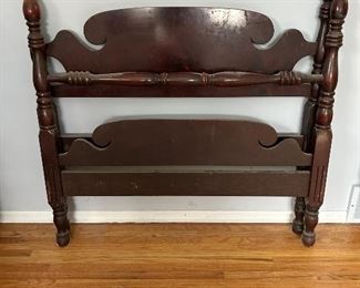 Vintage mahogany bed frame