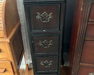 antique 4 drawer tall chest