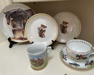 Royal Worcester Very Important Person cup and saucer, Fred Stone The Water Trough Art Plate