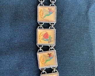 Western swing dance 5 panel bracelet