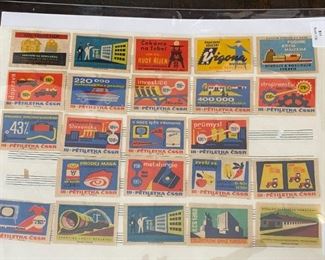 Vintage Cold War Era Czechoslovakian Matchbook Cover Art