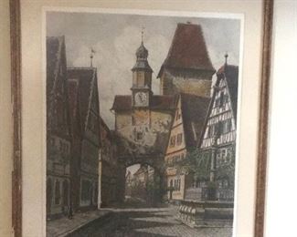 a quiet street in Germany, signed , numbered