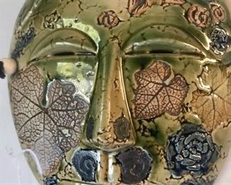 beautifully crafted pottery mask