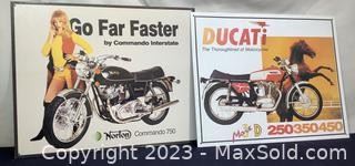 wmetal motorcycle advertising signs331 t