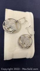 wbuffalo nickel earrings1091 t