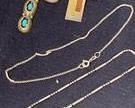 wsterling silver cross pendants and chains1121 t