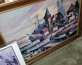 Village boating scene pic