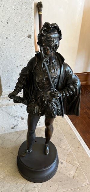 Cast Metal Soldier Statue
