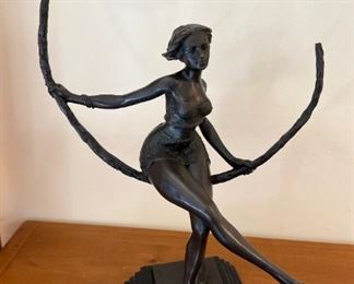 Bronze "Girl on a Crescent"