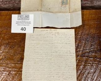 1862 Civil War Confederate Soldier letter Arkansas