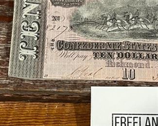 Confederate treasury notes