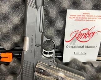 Kimber 45 handgun like new