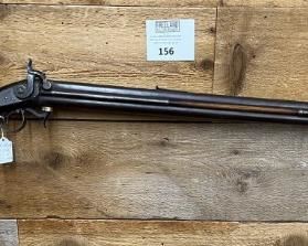 1830s B.C. Wood side hammer percussion rifle