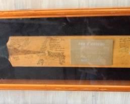 Framed Mounted Presentation Paddle