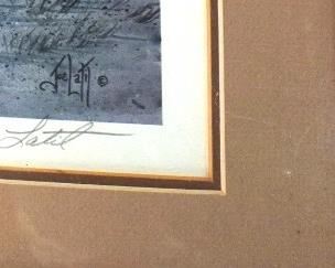 "Joe Latil" signed and numbered print "Gray-Winged Trio _ Gulls" 92/100