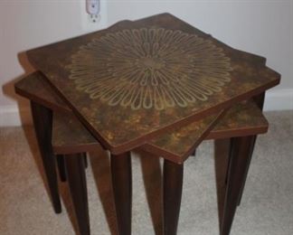 Mid-Century  Stacking Nesting Tables 