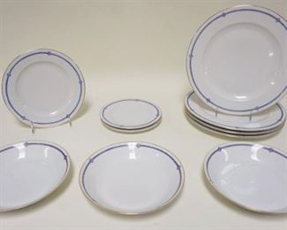 1056	HUTSCHENREUTHER LHS BAVARIAN CHINA, L BAMBERGER CO NEWARK NJ, LOT INCLUDES 3-7 3/4 IN BOWLS, 4-10 1/4, 1-8 IN & 2-6 3/4 IN PLATES
