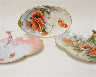 1064	GERMAN HAND PAINTED TEAPOT W/CUP & SAUCER, TEAPOT APPROXIMATELY 5 1/2 IN HIGH
