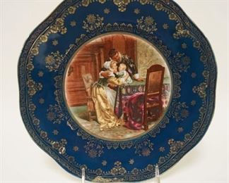 1066	HAND PAINTED CHINA LOT OF 4 DISHES, LARGEST APPROXIMATELY 9 1/4 IN
