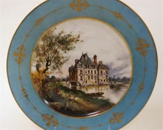 1067	ROYAL VIENNA HAND PAINTED PLATE, APPROXIMATELY 10 IN

