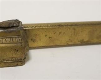 1085	BRASS PEN & INKWELL W/HINGED LID, APPROXIMATELY 10 IN
