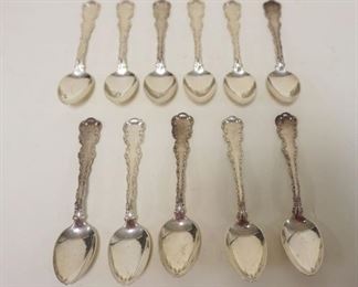 1111	STERLING TEASPOONS, 15.3 OZT
