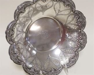 1116	STERLING SILVER BOWL W/RETICULATED EDGE, 18 OZT
